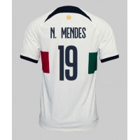 Portugali Nuno Mendes #19 Vieraspaita MM-kisat 2022 Lyhythihainen